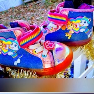 Paw patrol toddler girl shoes size 7!